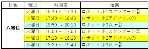 2026年度　時間割